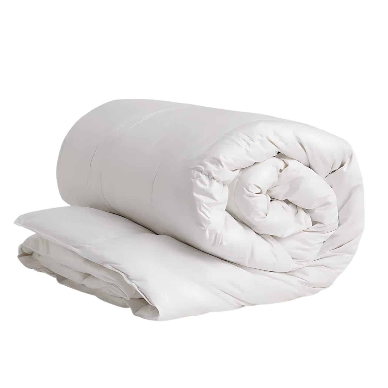 Dazzle Collection Comfort Duvet Extra Warm & Thick Soft Microfiber Filled Fluffy Hollowfiber Quilt Ideal for Cold Winter Nights Hypoallergenic (White Polycotton) (Cot 4.5 Tog)