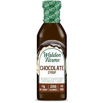 Walden Farms Chocolate Syrup Perfect for Coffee, Desserts, Ice Cream Zero Calorie, Sugar-Free, Low Carb, Keto-Friendly, Gluten-Free, Vegan 2-Pack, 12 oz Bottles