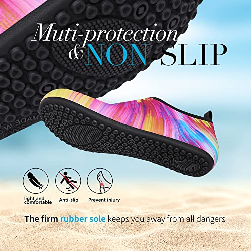 Image of Homitem Water Shoes for Women Men Aqua Socks Swim Beach Pool River Slip-On Barefoot Quick-Dry Vacation Cruise Essentials Accessories for Yoga Kayak Sports