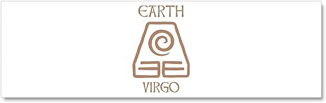 CafePress Earth Sign Symbol Astrology Virgo Car Magnet 10 X 10