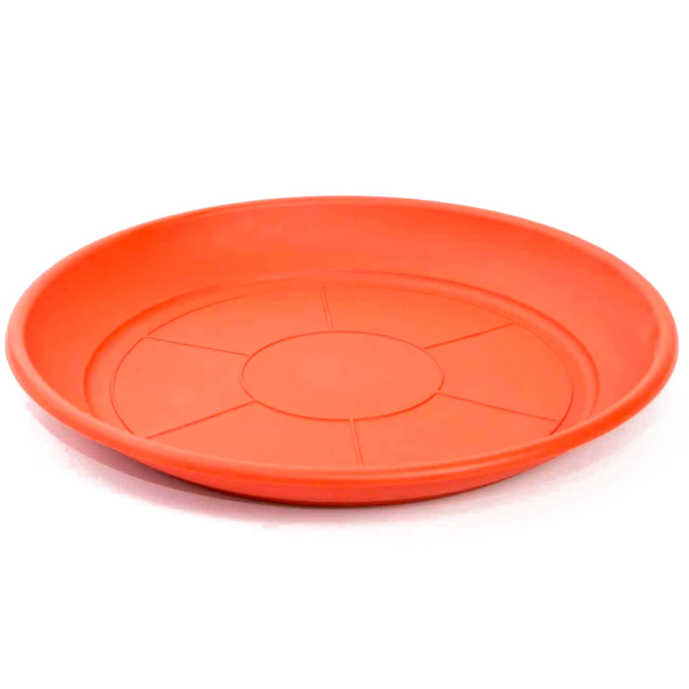 ACAN Tradineur - Pot avec soucoupe de type méditerranéen, diamètre 60 cm, idéal aussi bien pour intérieur que extérieur, jardinière haute avec trous pour drainer l'eau, couleur marron