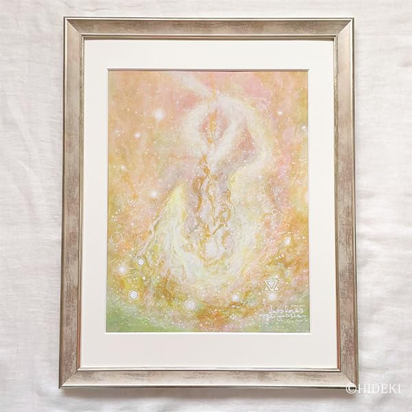Amazon.co.jp: 絵画 直筆アート 「光龍」HIDEKI ｜アクリル画 抽象画