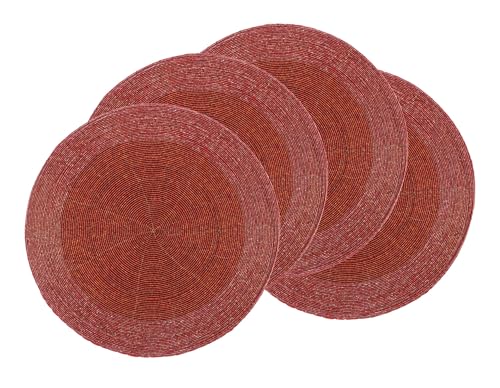 Vintage Vista Beaded Charger Plates Pack of 4 (13