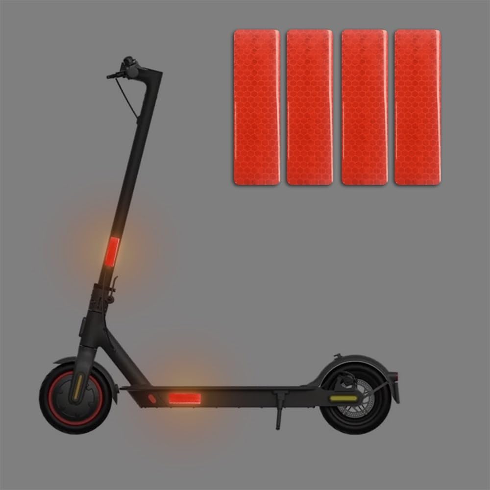 Elektrikli Scooter Bisiklet Uyarıcı Reflektif İkaz Sticker 4'lü