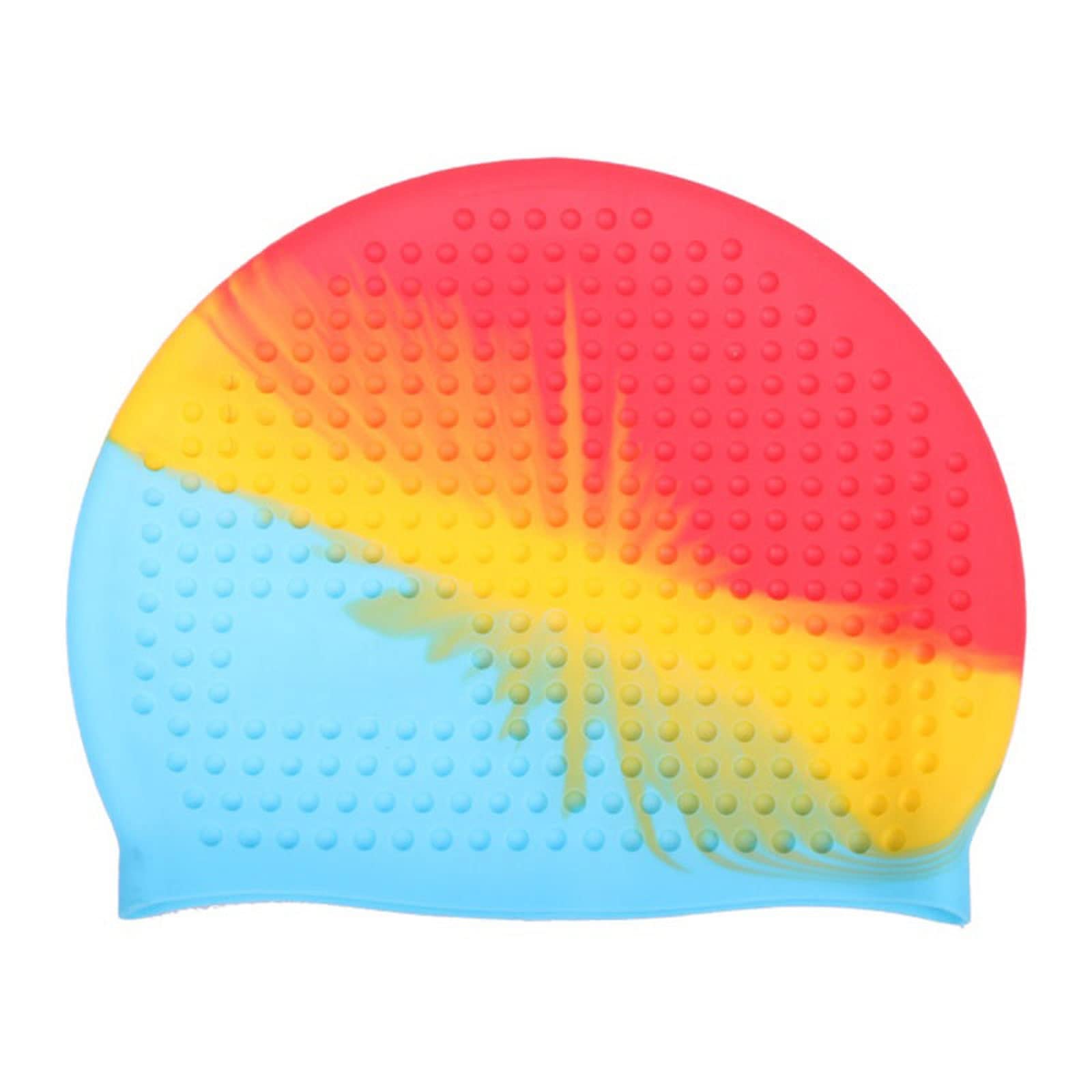 Cuffia da nuoto grande cuffia da nuoto impermeabile in silicone nuoto piscina tappi da bagno cappello capelli lunghi protezione orecchie acqua bolla cap donne uomini badmuts