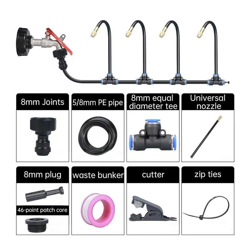 360° Curved Garden Automatic Irrigation System, Drip irrigation system kit sprinkler garden watering - Image 4
