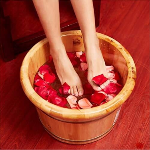 Bañera de pies de madera para masajes y cuidado miniatura 3