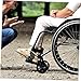 Outanaya 1Pair Replaceable Front Wheels for Wheelchairs Solid Wheels Smooth Rolling Durable Wheelchair Supplies for Indoor and Outdoor Use