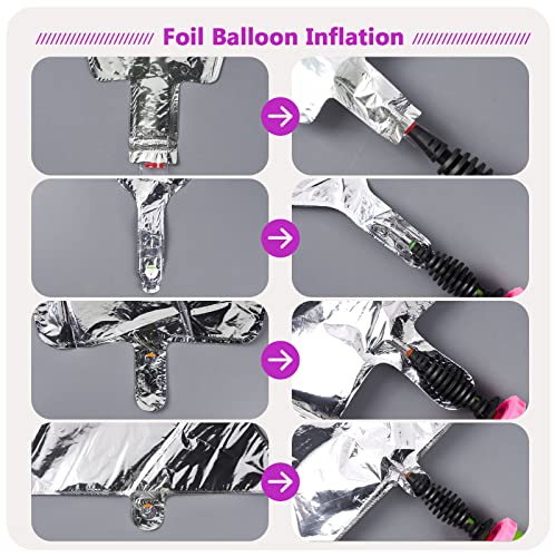 Image of PartyWoo Rose Pink Star Foil Balloons 6pcs Different Sizes Pack of 27 22 Inch Explosion Spike Mylar Balloons for Graduation Wedding Anniversary Bachelorette Engagement Birthday Party Decorations