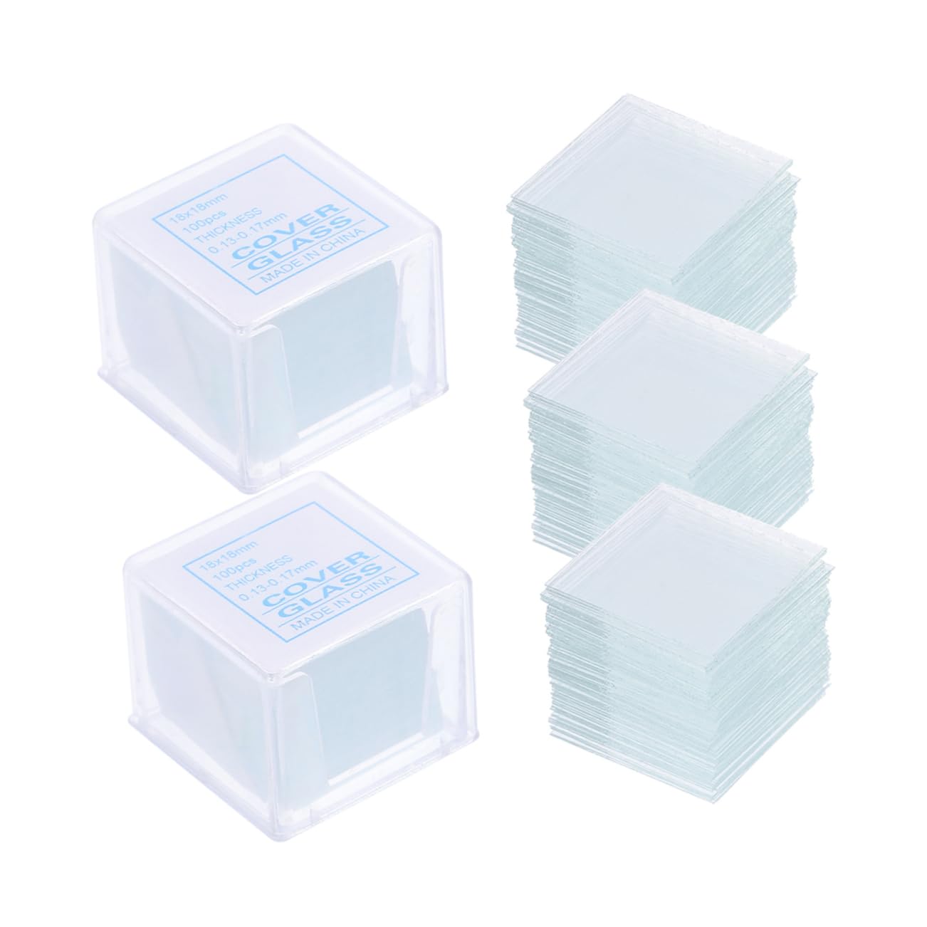 5 Sätze Glasrutsche Laborverbrauchsmaterial Objektträger Set Präparierte Objektträger Mikroskopische Objektträger Folien Deckgläser Aus Glas Objektträger Aus Glas 500 Stück * 5