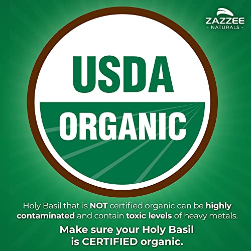 Zazzee Extra Strength Astragalus Root And Extra Strength Usda Organic Holy Basil Tulsi Extract #TOP6