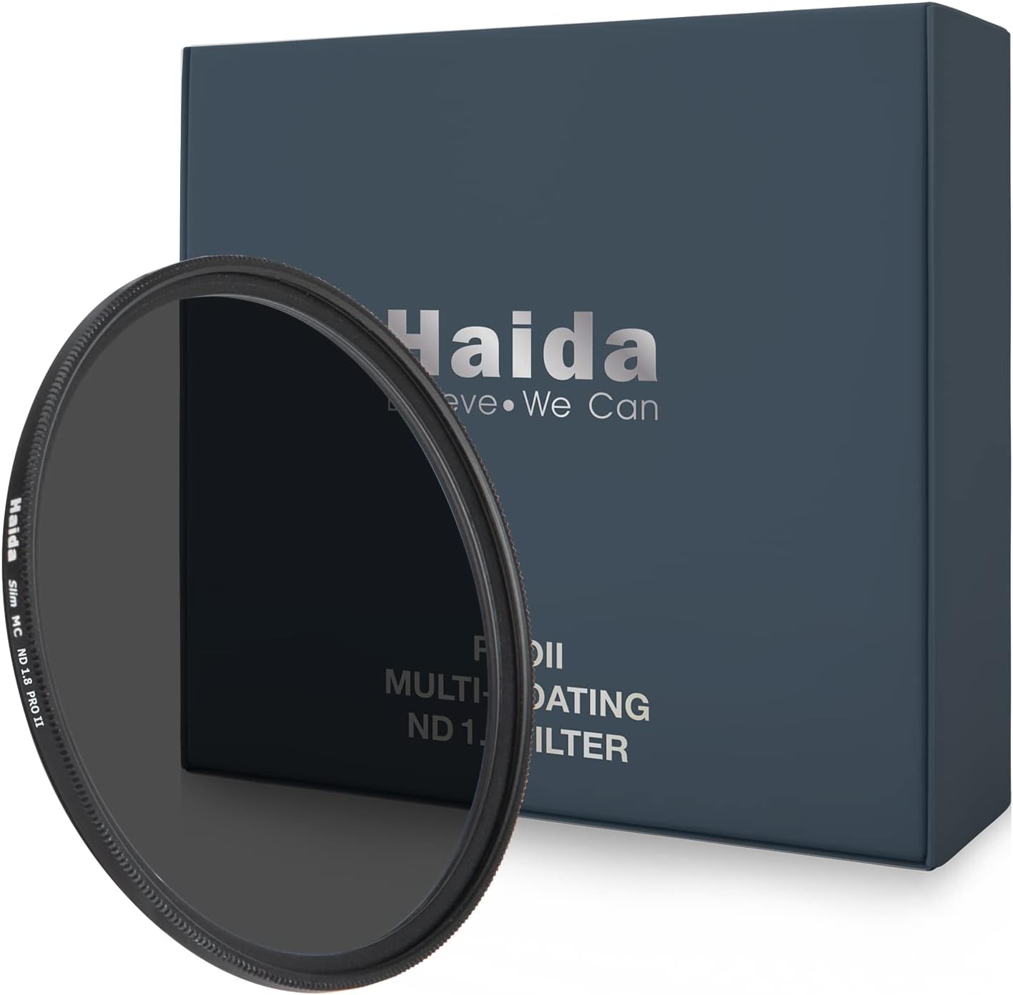 Haida Filtro ND1.8 (64x) para cámara de 6 paradas Slim Pro II de vidrio óptico multicapa impermeable, resistente a los arañazos, densidad neutra,