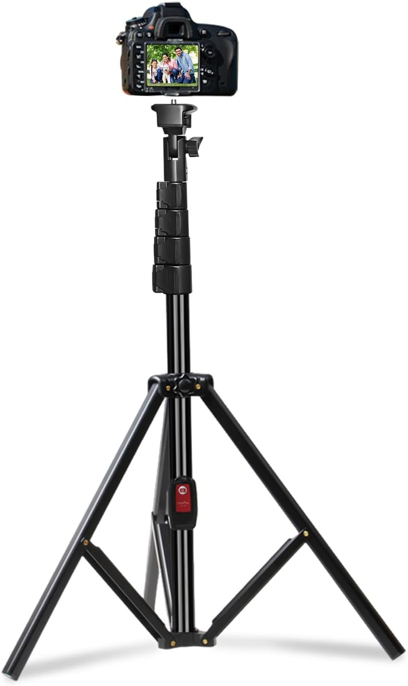 All-in-One Extendable Phone Tripod & Selfie Stick, Lightweight Portable Camera Tripod Stand Compatible with iPhone/Android/Camera for Travel Photography (Champagne) All-in-One Extendable Phone Tripod & Selfie Stick, Lightweight Portable Camera Tripod Stand Compatible with iPhone/Android/Camera for Travel Photography (Champagne)