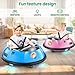 Hikole 12V Baby Bumper Car with Parent Remote, Electric Ride on Bumper Cars for Kids 1.5-5, 360° Degree Spin, 2 Driving Modes, 3 Speed Adjust, 5 Point Harness, Rubber Tyre, Blue