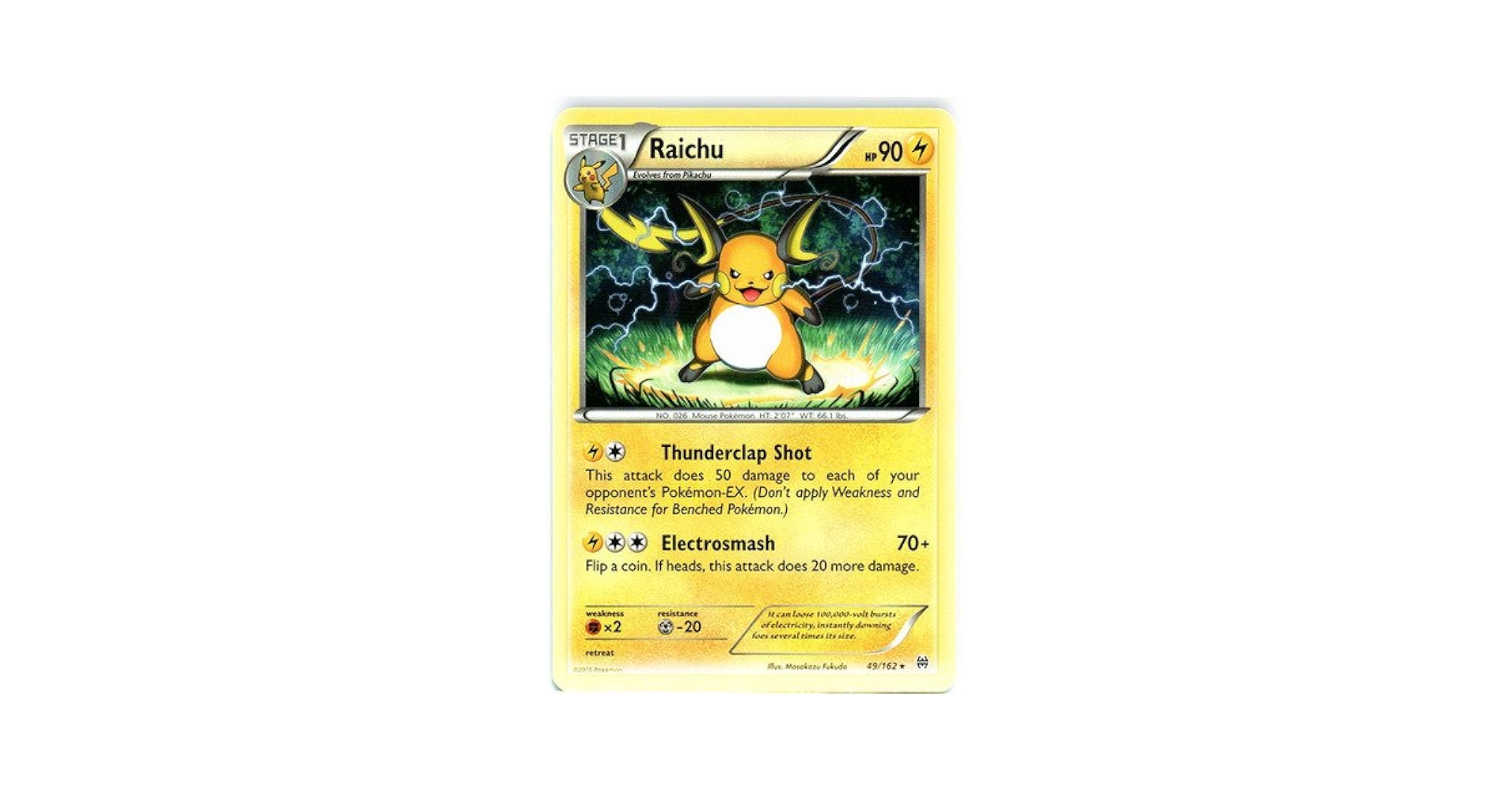 Amazon.com: Pokemon - Raichu (49/162) - XY Breakthrough