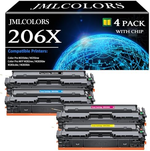 LEMERO UEXPECT Compatible Replacement For HP 210A Toner Cartridge 4 Pack With Chip