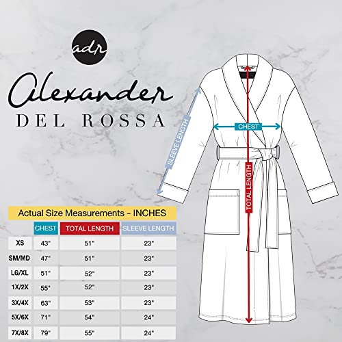 Alexander Del Rossa Women's Plush Fleece Robe, Warm Bathrobe, Large-Xl Black (A0117Blkxl) #TOP5