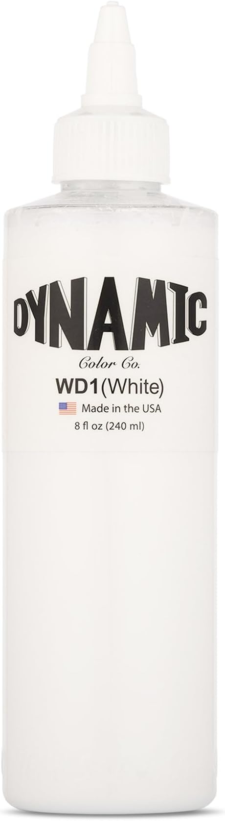 Dynamic Color Co White Tattoo Ink 8 oz - Sterilized, Made in USA - Premium Quality Pigment for Vivid and Long-Lasting Results