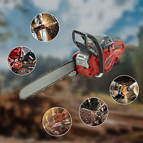 ZHANGTAOLF Kettensäge 58CC 2-Takt-Kettensäge mit Gasantrieb, 20-Zoll-Kettensäge, handgeführte Benzin-Kettensäge für… – Bild 7