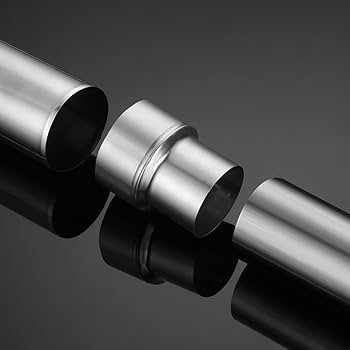 RANRAO Stainless Steel Flue Connector, Liner Reducer/Tubing Connector Chimney Adaptor Stove Pipe For Connecting Conversion Flue Pipe, Fireplace Flue