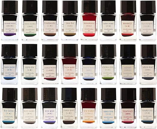 PILOT INK IROSHIZUKU - 3 BOTTLES 15 ML Mavi AJISAI