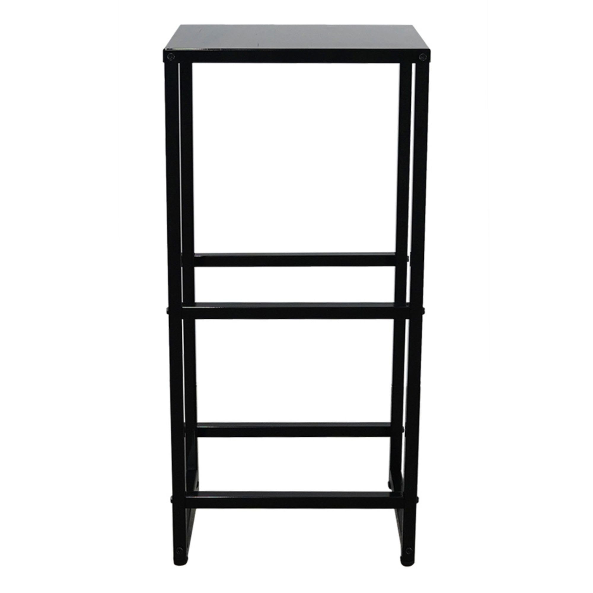 PROREGAL Getränkekistenregal KÖNIGSSEE Plus Inkl. 2 Haken & 6 Auflageträger | HxBxT 84x104x33cm | Höhenverstellbare Füße | Für 6 Kisten | Schwarz | Getränkeregal, Wasserkistenregal, Bierkistenregal