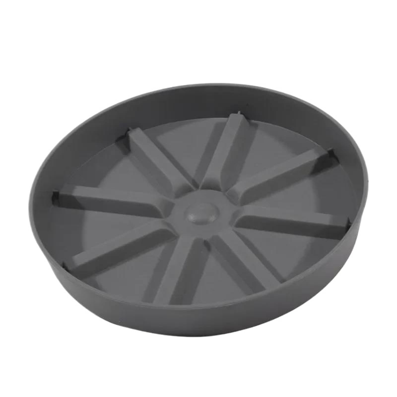 YILWPV 6Pcs Plastic Plant Saucer Round Drip Trays Flower Pot Indoor Outdoor Home Garden Supplies(Grey,2.4x15.3x15.3cm)