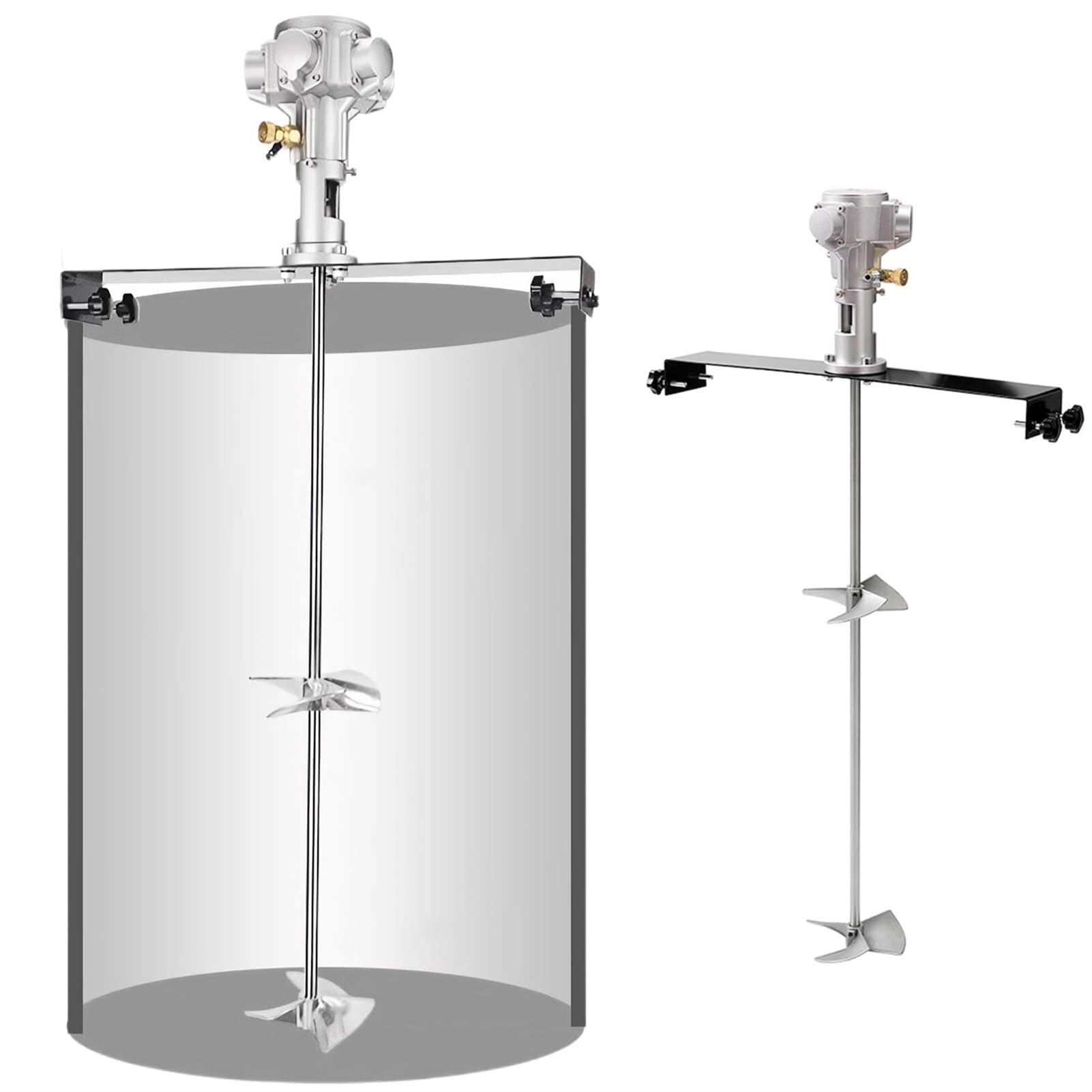 Mezclador de Pintura neumático de 55 galones y 3/4 HP, agitador de Aire de Barril con Tanque de 400 L, Herramienta de Mezcla para máquina mezcladora de Pint(