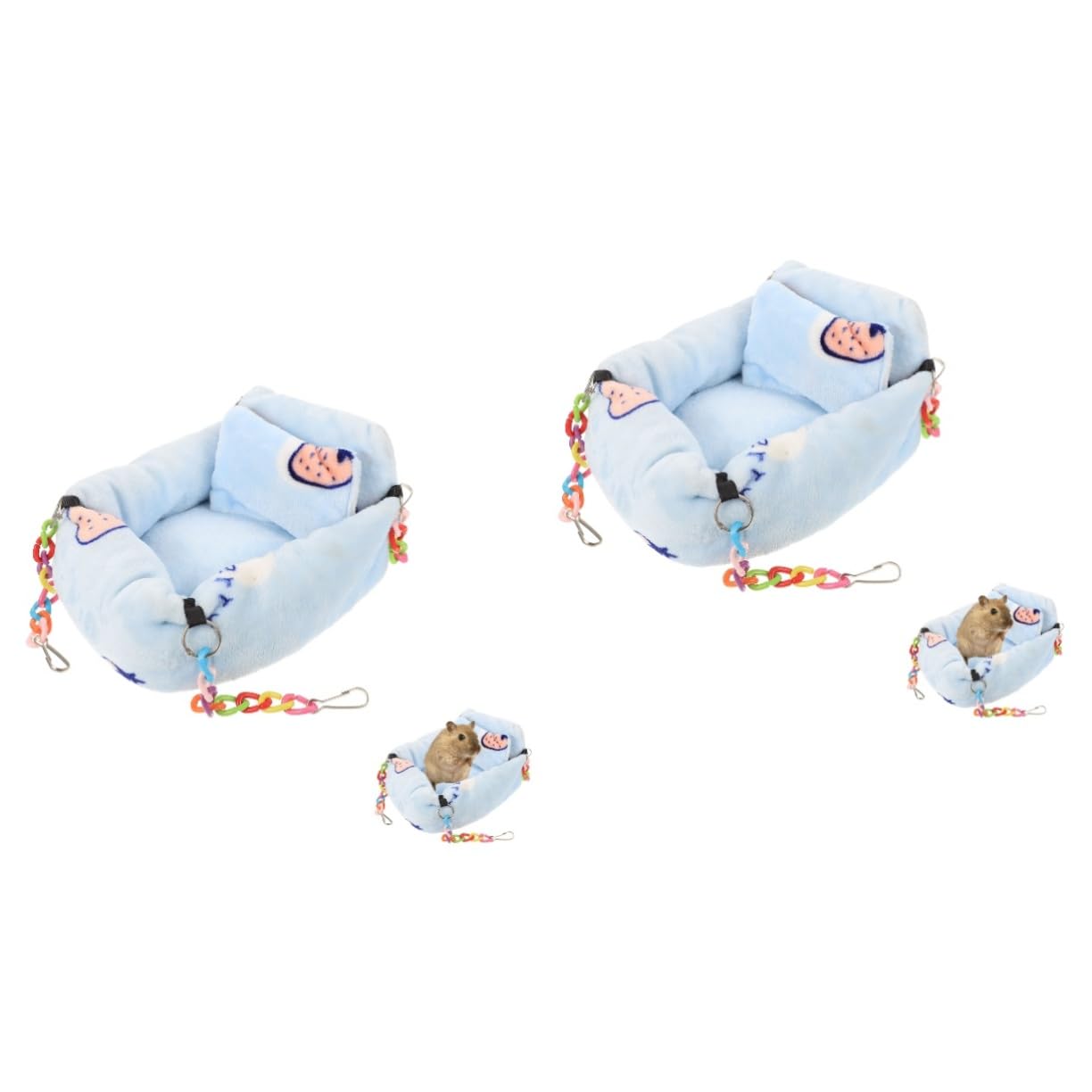 DOITOOL 2stücke Hängematte Für Kleine Haustiere Bunte Hängematte Für Hamster Ratten Und Chinchillas Atmungsaktiv Sicher Und Bequem Für Schlafplätze Und Spielbereiche Im Käfig