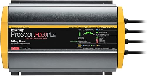 PRO MARINER ProMariner 44029 ProSportHD 20 Plus - Cargador de batería de 20 amperios3 bancos, negro, estándar disponible en Yaxa Colombia