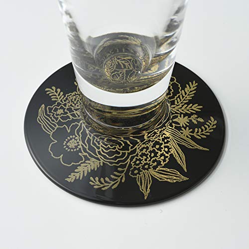 Set de 2 vasos Pilsner decorados dorado y plata miniatura 6