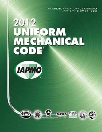 2012 Uniform Mechanical Code book cover