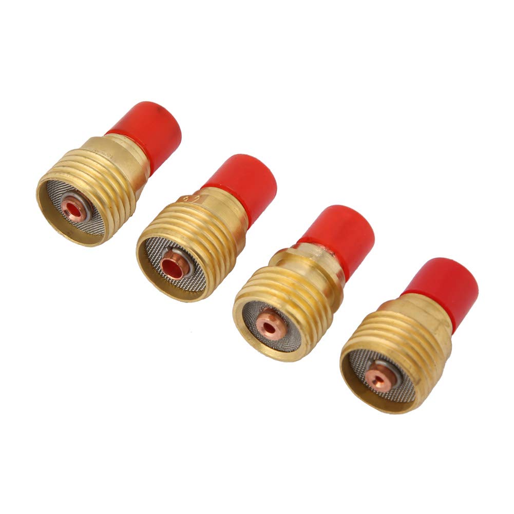 Akozon 46pcs Set di Materiali di Consumo per Torcia per la Serie WP -9/20/25 - Ugelli TIG, Parti degli Ugelli del Gas, Accessori Essenziali di Saldatura