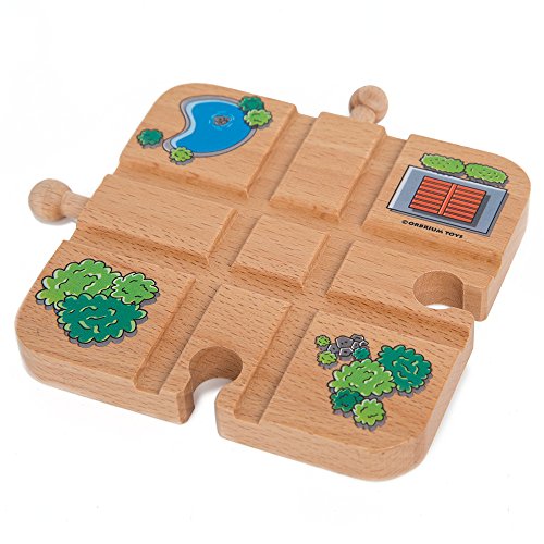 Orbrium Toys Cross Track for Wooden Railway Fits Thomas Brio Melissa & Doug Imaginarium Orbrium Toys Cross Track for Wooden Railway Fits Thomas Brio Melissa & Doug Imaginarium