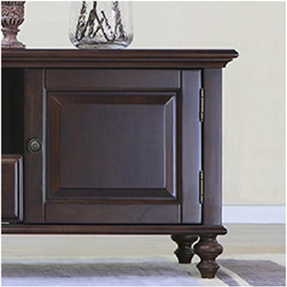 Set of 4 Furniture Legs,Wood Sofa Legs,Black Walnut Color,Bun Foot,Ottoman TV Stand Dressing Table for Cabinet Sofa (12cm)