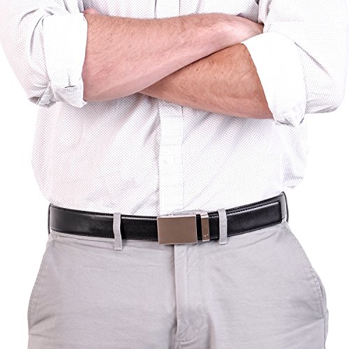 Mission Belt Men's Leather Ratchet Belt, 40mm Metal Collection2