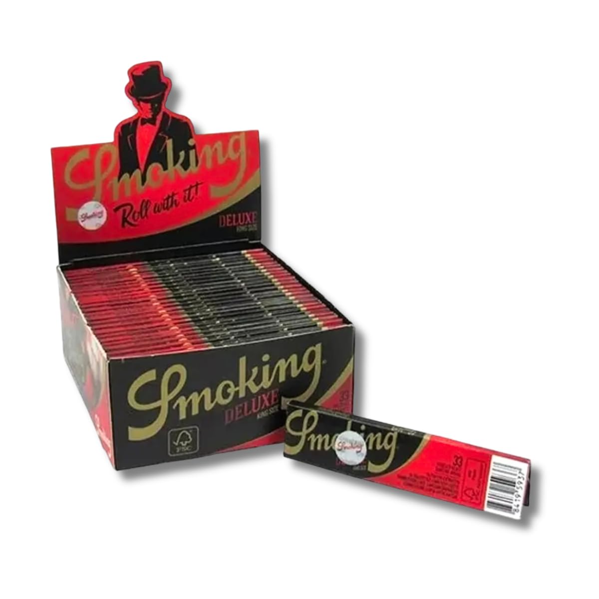 Smoking King Size de Luxe schwarz