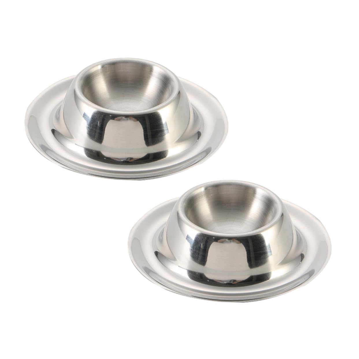 FUNOMOCYA 4 Pcs Egg Holder Steel Dip Bowls Stove Cracker Egg Cups for Boiled Eggs Gu10 Fridge Egg Tray Poached Egg Cups Breakfast Tray Egg Poaching Cup Egg Cup Holder Tableware Inoxidable