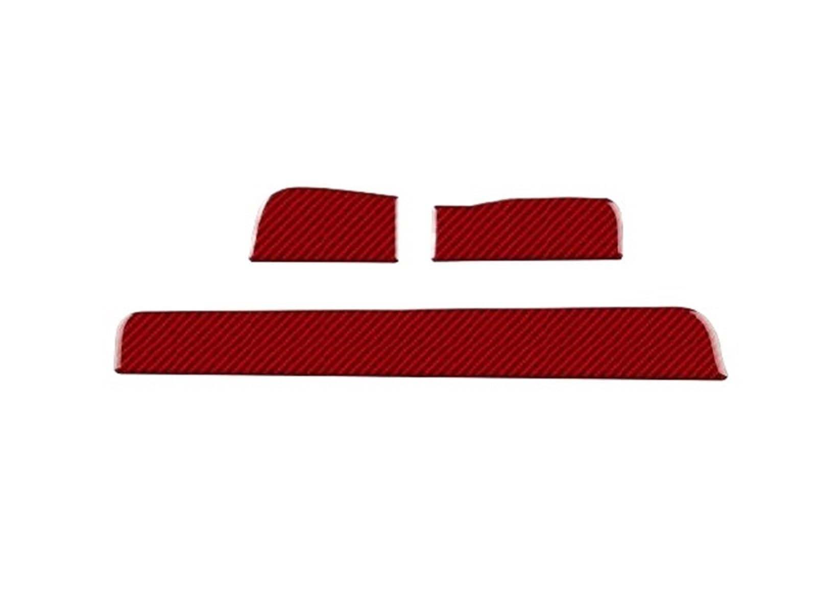 Junoos Red Rhd Car Interior Mouldings For Mercedes For Benz Slk R171 2004 2005 2006 2007 2008 2009 2010 Car Dashboard Panel Strip Trim Sticker(Red Rhd)