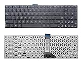 Replacement Keyboard Without Frame For Asus F555U F555UA F555UB F555UJ F555LN F555LP F555B F555Y F555YI F555UA-MS51 F555UA-EH71 F555UA-EB51 F555LA, US Layout Black Color