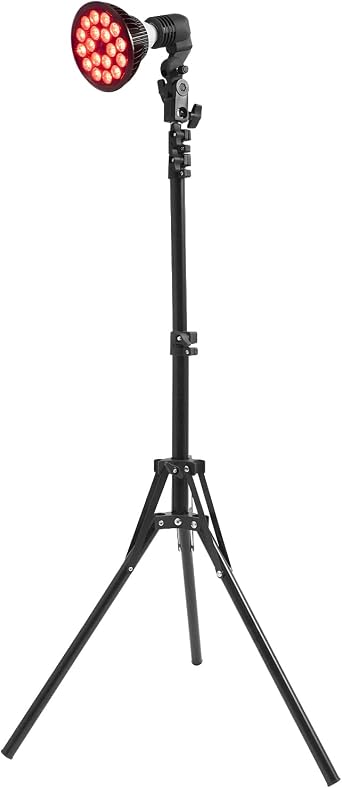 Dual-Wavelength Red Light Infrared Heat Lamp - 660nm Deep Red & 850nm Near Infrared Combo | Adjustable 16-63" Tripod Stand with Foldable Design