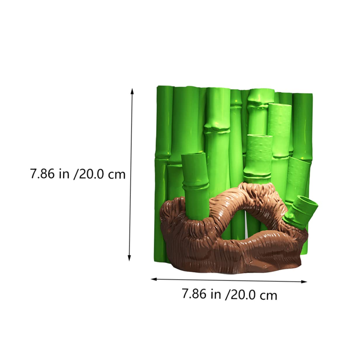 BESPORTBLE Rückwand für Aquarium mit 3D Bambus Hintergrund und Harzhöhle für Aquarium Künstliche Pflanze für Aquarien Realistische Fischversteckhöhle zur Zufällige Farbe