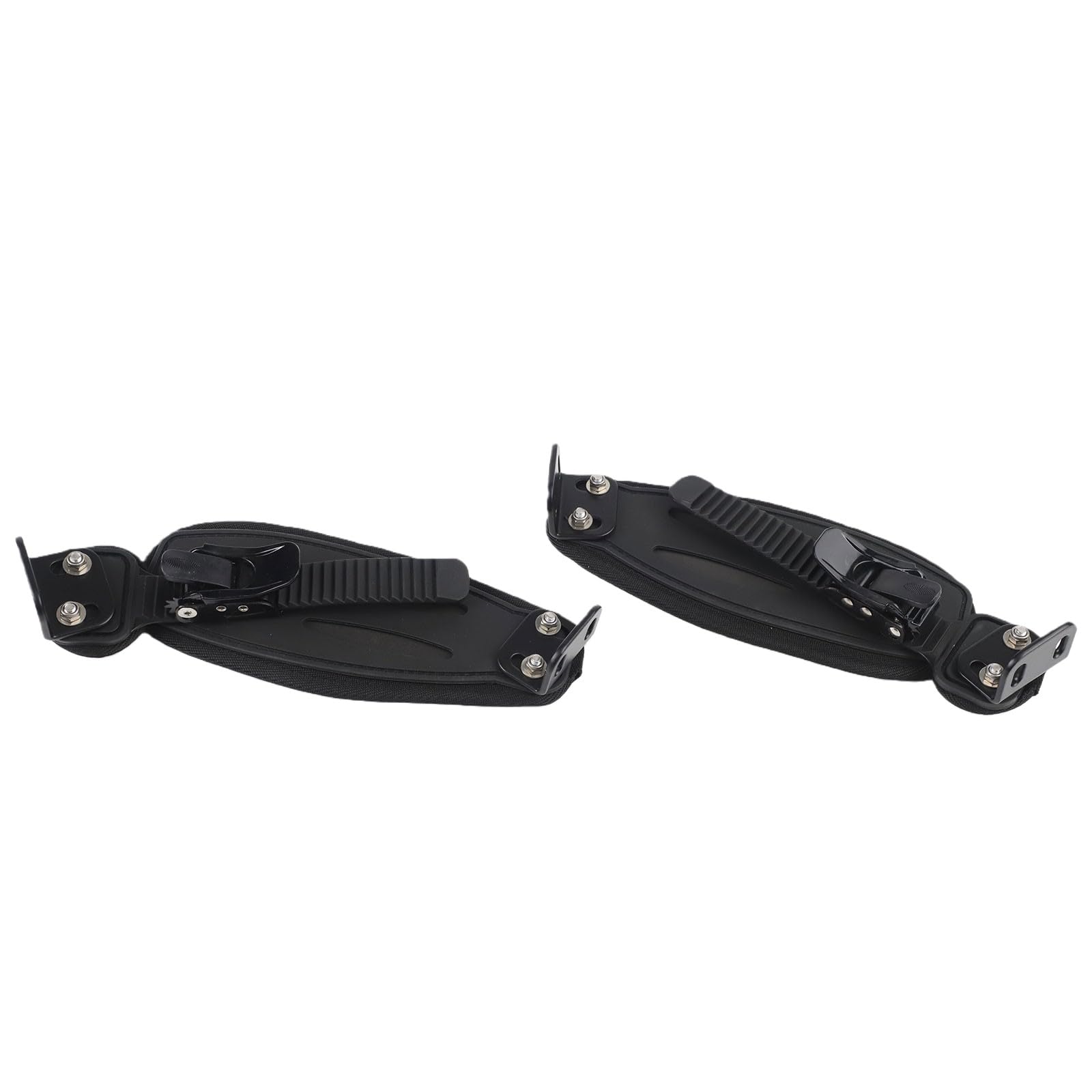 FUBESK Support de pied en alliage d'aluminium pour skateboard tout-terrain avec sangle en nylon pour une stabilité et une sécurité améliorées, pour longboard tout-terrain, noir