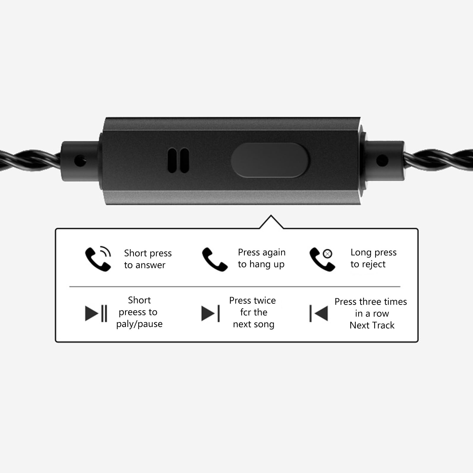 Écouteurs Intra-Auriculaires avec, Gravel Black Standard