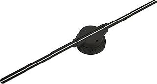 3D Hologram Fan, 19.7in 3D Hologram Projector Advertising Display with Remote, 276 LEDs, 16G TF Card, APP WiFi Hologram Fan Projector for Christmas, Halloween, Business, Shop,