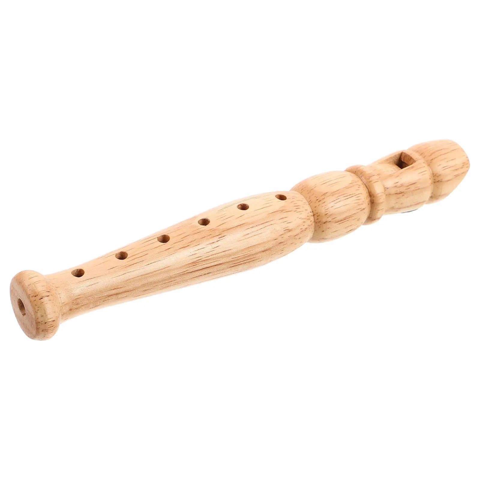Flet Prosty Drewniany Flet Prosty Z Sześcioma Otworami Dla Początkujących Łatwy Do Nauki Instrument Muzyczny