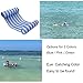 FLYMEI Pool Floats for Adults, Inflatable Hammock Lounge for Vacation, Blue Swimming Pool Floats, Floating Bed, Lazy River Float