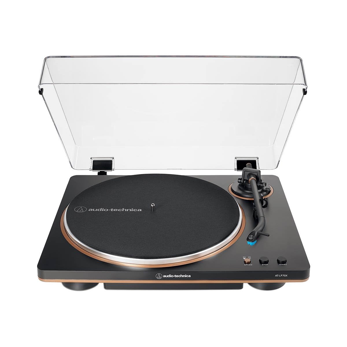 Toca-Discos Vinil Audio-Technica Automático AT-LP70X-BZ, Preto e