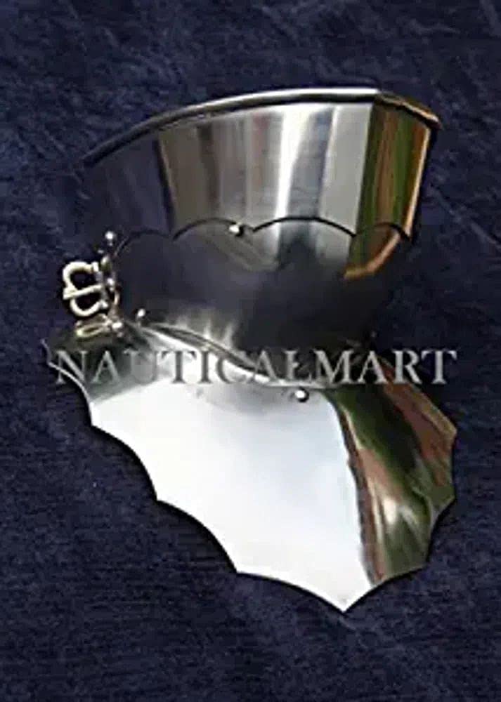 NauticalMart SCA LARP 15th Century Medieval Bevor with Falling Lame