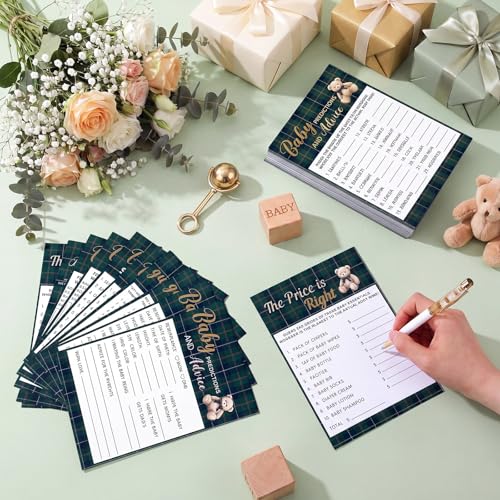 Image of 302 Pcs Baby Shower Games, 6 Games,50 Sheets Each, Bear